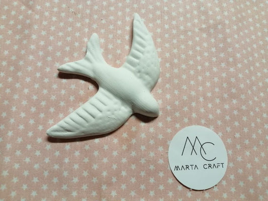 AN015MS- Animal 3D Andorinha - Molde de Silicone