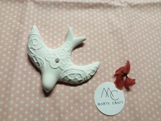 AN016MS- 3D Andorinha Rendada - Molde de Silicone