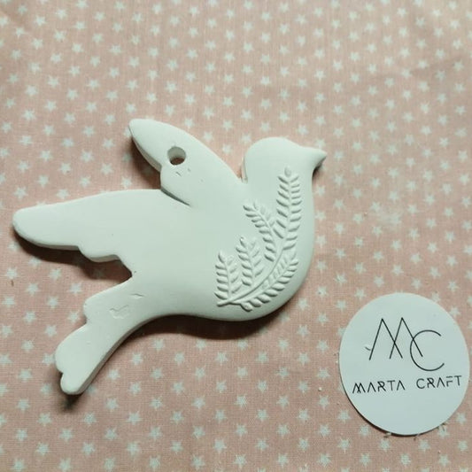 AN018MS- Animal Pomba, Paz, Batizado, Comunhão- Molde de Silicone