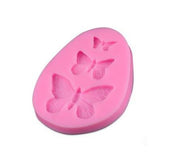 AN025MS - Animal Set 3 Pçs Borboleta - Molde de Silicone