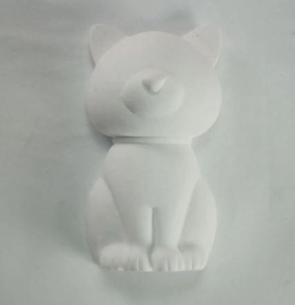 AN026MS- Gato minimalista 2D - Molde de Silicone