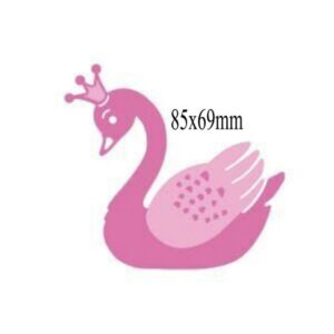 AN028 - Flamingo c/ Coroa - Metal Die Cut