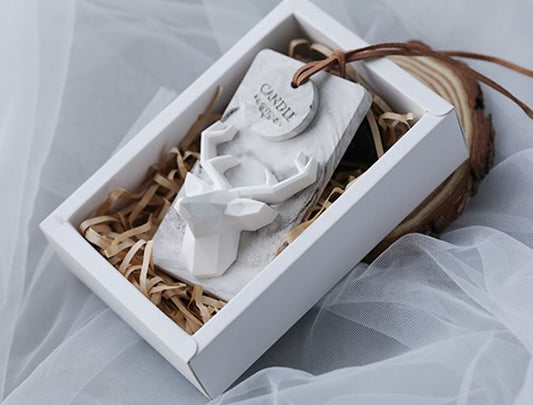 AN031MS- Animal Cabeça de Veado Geométrico Molde de Silicone