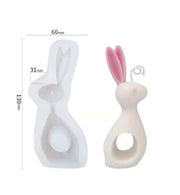 AN032MS- Molde de Silicone design coelho DIY