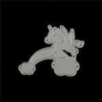 AN035 - Unicórnio + Arco Íris - Metal Die Cut