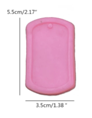 AN037MS- Osso grande/ pequeno Medalha pingente Cão - Molde de Silicone