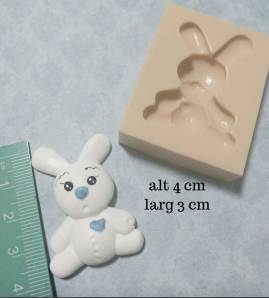AN039MS - Molde Silicone Animal Pequeno Coelho