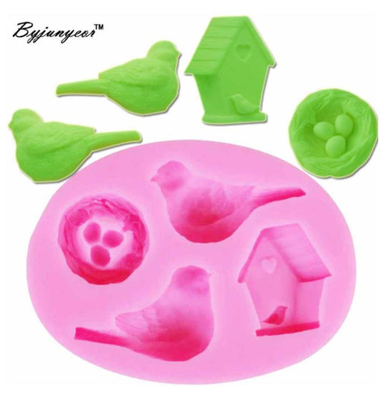 AN055MS - Molde Silicone casa pássaro