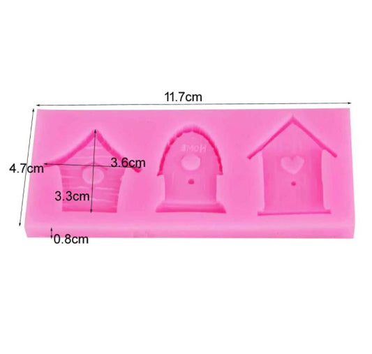 AN056MS - Molde Silicone casa pássaro