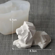 AN059MS - Leão 3D Animal - Molde de Silicone