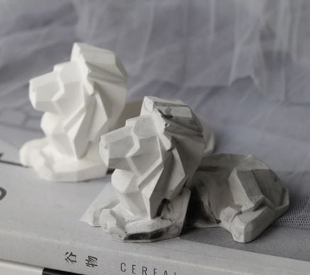 AN059MS - Leão 3D Animal - Molde de Silicone