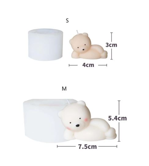 AN061MS - Molde de Silicone Urso S/M