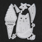 AN065 - Gato + Gelado - Metal Die Cut