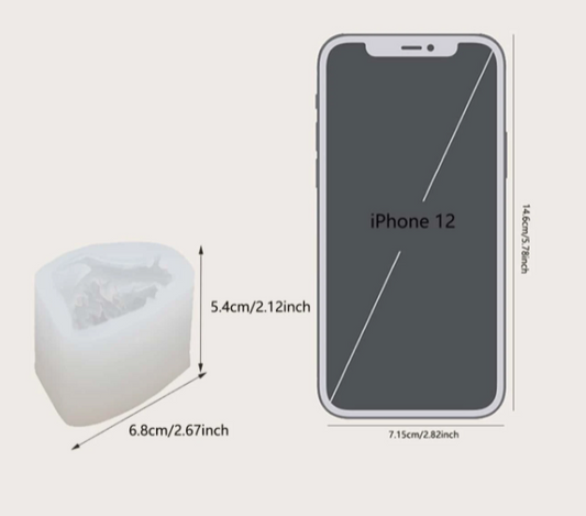 AN067MS - Leão 3D Animal - Molde de Silicone