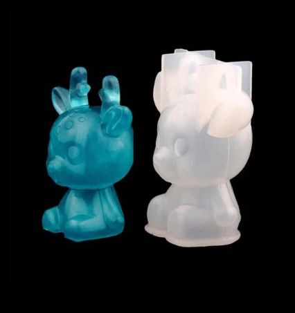 AN076MS- Veado 3D Epoxi- Molde de Silicone XMC