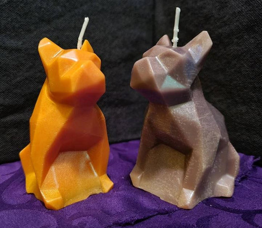 AN077MS- Cão Geométrico 3D Epoxi- Molde de Silicone