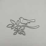ANP005 - Pássaro + Ramo Árvore - Metal Die Cut