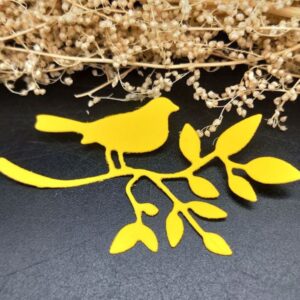 ANP005 - Pássaro + Ramo Árvore - Metal Die Cut