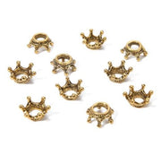 APM026 – 10 pçs/lote 3D Pingentes Charme Coroa Acessórios