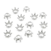 APM026 – 10 pçs/lote 3D Pingentes Charme Coroa Acessórios