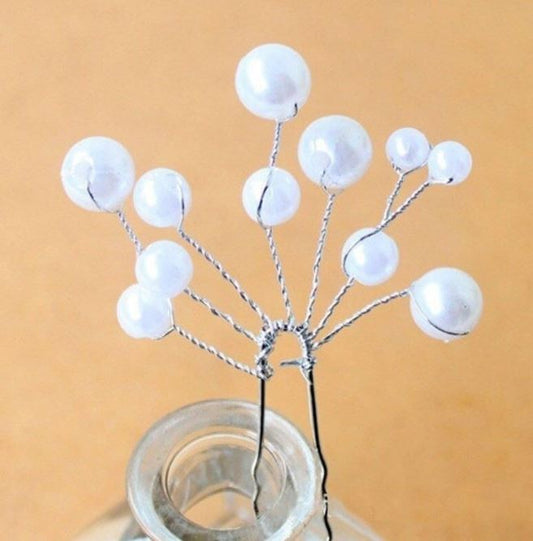 APM027 -5 pçs – Grampos de cabelo pérola casamento acessórios para o cabelo