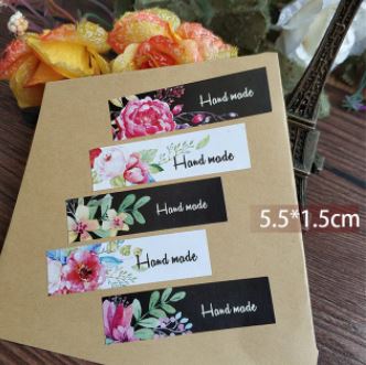 AT005- Folha com 5  Autocolantes  Florais  HAND MADE