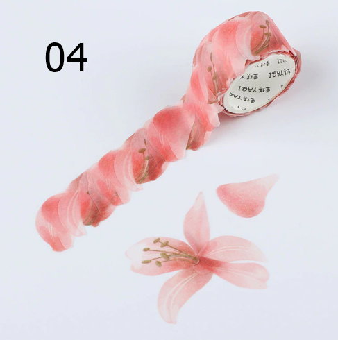 AT050- Pétalas 3D  Flor 200 PCS Fita de Papel Adesiva Scrapbooking Diário