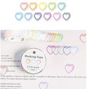 AT068 - 100mm x 1.4mm 1Pc Love Poem Series Decoração Fita adesiva Washi tape