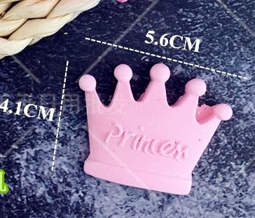 B009MS - Set 2 Coroas Princess - Molde de Silicone
