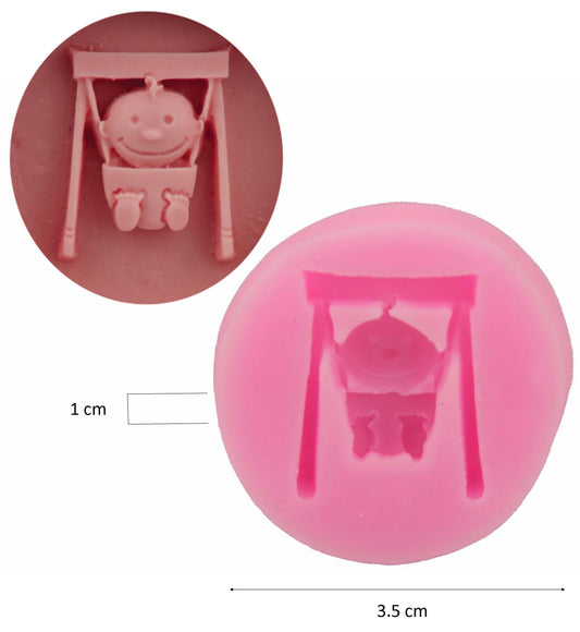 B012MS - Bebé + Baloiço - Molde de Silicone