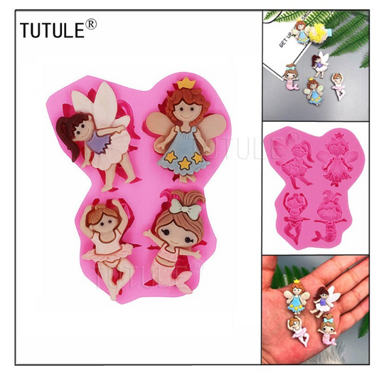 B026MS - Set Menina - Molde de Silicone