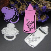 BB002 - Biberon + Chupeta - Metal Die Cut