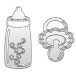 BB002 - Biberon + Chupeta - Metal Die Cut
