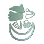 BB018 - Bebé + Lua - Metal Die Cut