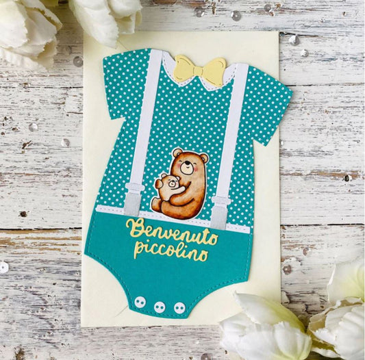 BB050 - Convite xl Roupa Bebé - Metal Die Cut