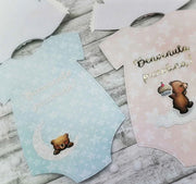 BB050 - Convite xl Roupa Bebé  - Metal Die Cut