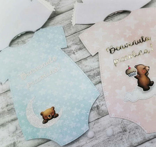 BB050 - Convite xl Roupa Bebé - Metal Die Cut