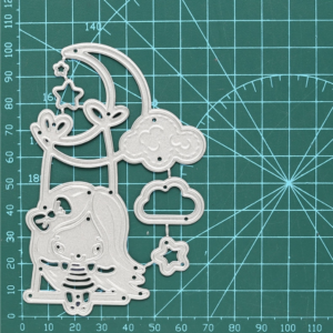 BBM002 - Menina Lua Baloiço - Metal Die Cut