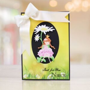 BBM029 - Princesa + Flores - Metal Die Cut