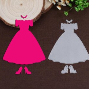 BBM030 - Set Vestido + Sapatos + Colar - Metal Die Cut