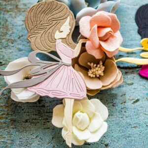 BBM066 - Menina + Vestido - Metal Die Cut