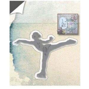 BBM074 - Menina Patinagem - Metal Die Cut