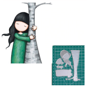 BBM104 - Set Menina + Árvore - Metal Die Cut