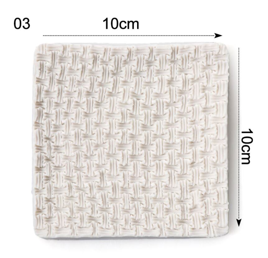 BI001/2-3 - Textura Tricot lã  3d  Molde Biscuit
