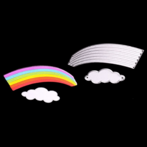 BMO011 - Arco-Íris + Nuvem - Metal Die Cut
