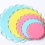 BS051 - 5 Circular Perfurada Escalopado - Metal Die Cut