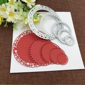 BS059 - 5 Pcs Circular Perfurada - Metal Die Cut