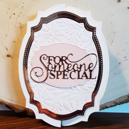 BS080 - 8 Pcs Escalopado Moldura - Metal Die Cut