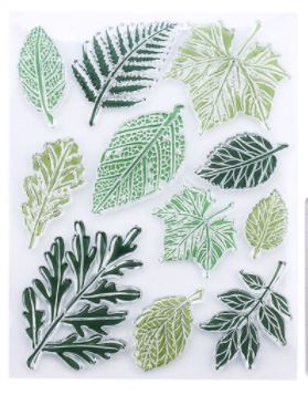 CAR001 – Carimbo Selo Folhas borracha transparente diy scrapbooking álbum de fotos selo artesanato decoração