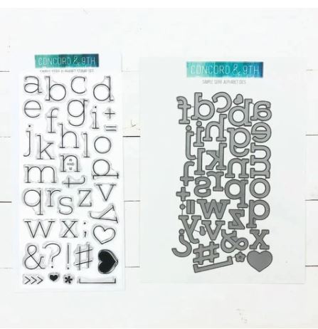 CAR010 - Alfabeto + Selo Carimbo + Acessórios - Metal Die Cut